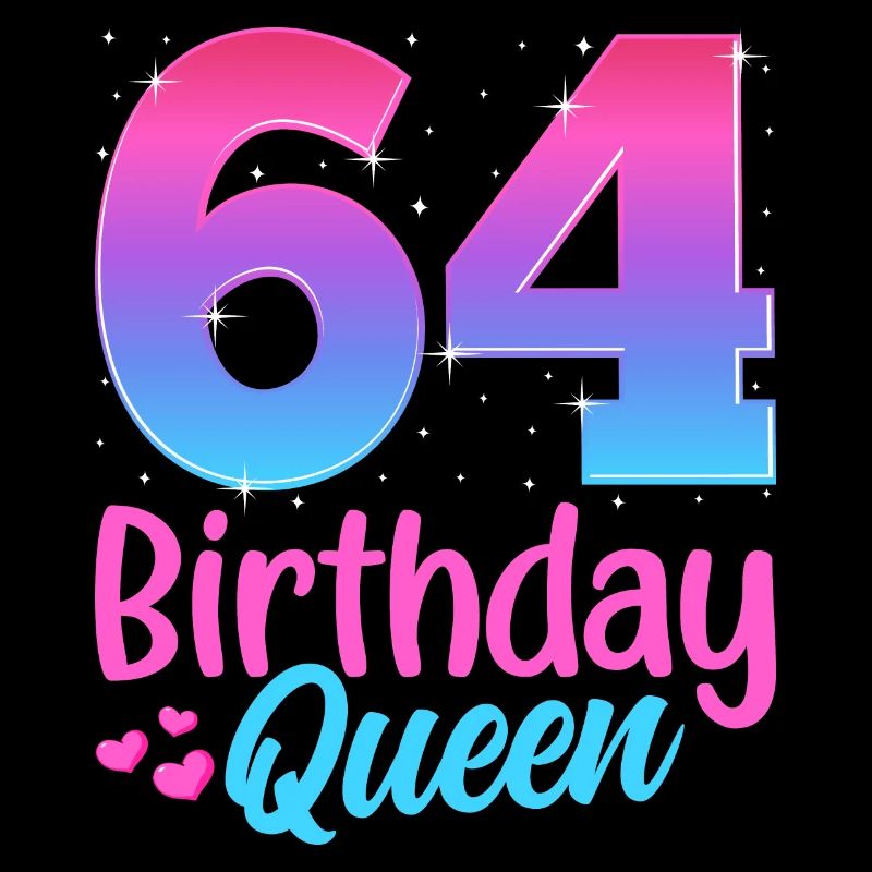 Anniversaire Queen 64 Geburtstag