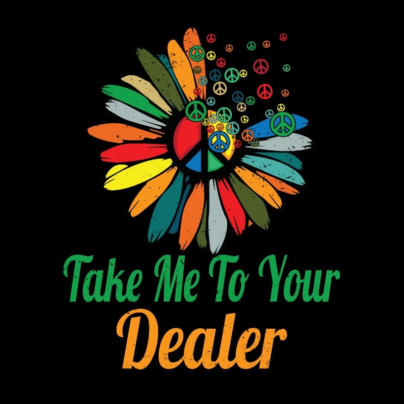 Hippie Peace Zeichen Frieden Blumen Blumenkind