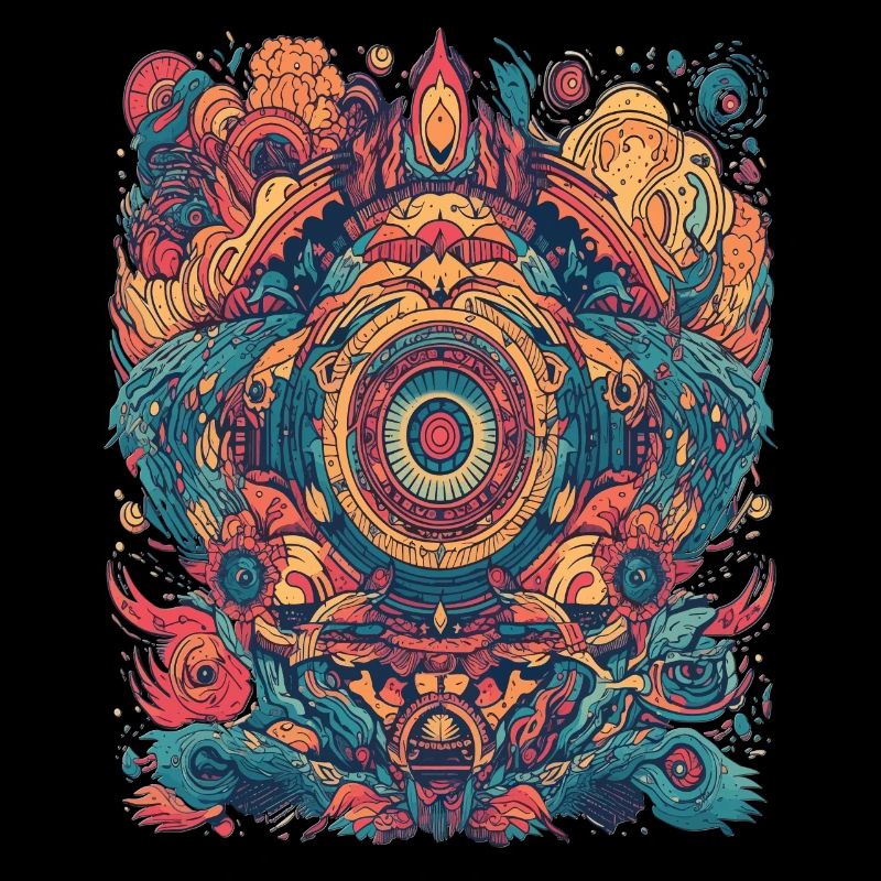 Magic Psychedelic Trip Abstract Design
