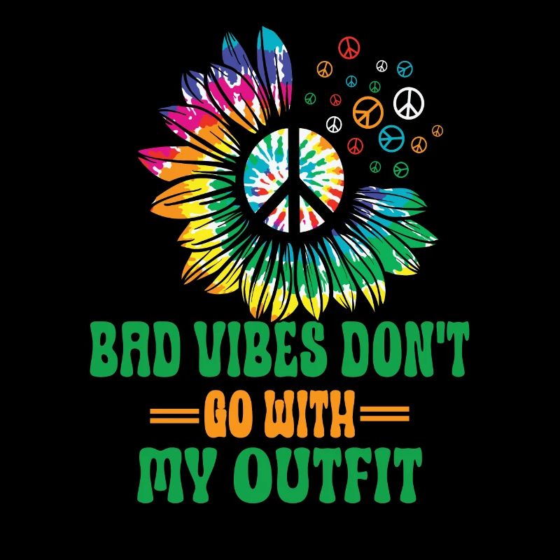 Hippie Peace Zeichen Frieden Blumen Blumenkind