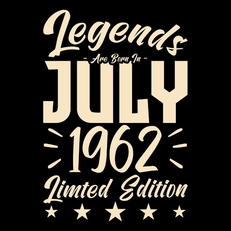 Geboren im Juli 1962. Geburtstagsgeschenk.