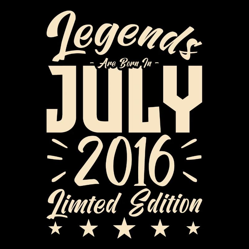 Geboren im Juli 2016. Geburtstagsgeschenk.