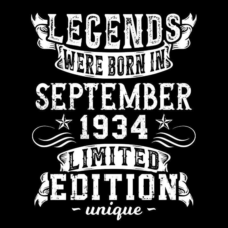 Anniversaire Septembre 1934 année Edition Limitée