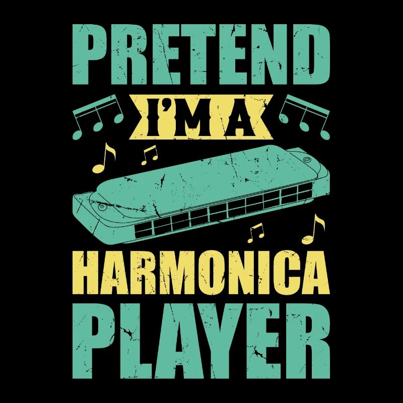 Pretend I'm A Harmonica Player Harmonicist Player