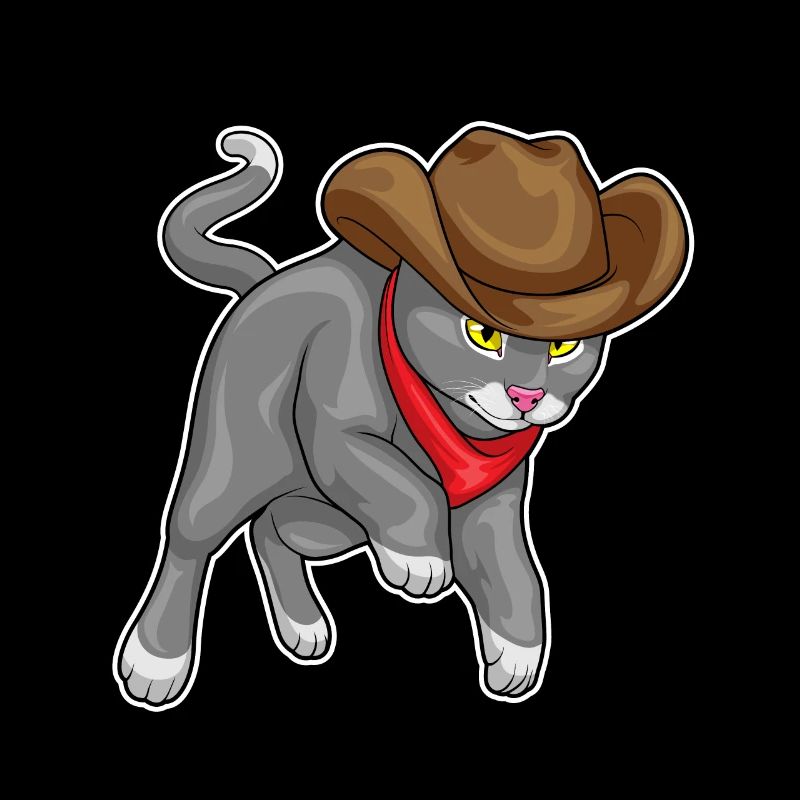 Cat Cowboy Cowboy Hat