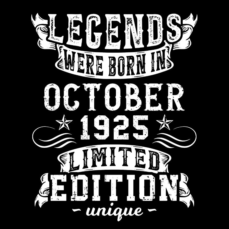 Date de naissance: Octobre 1925 année, Edition limitée