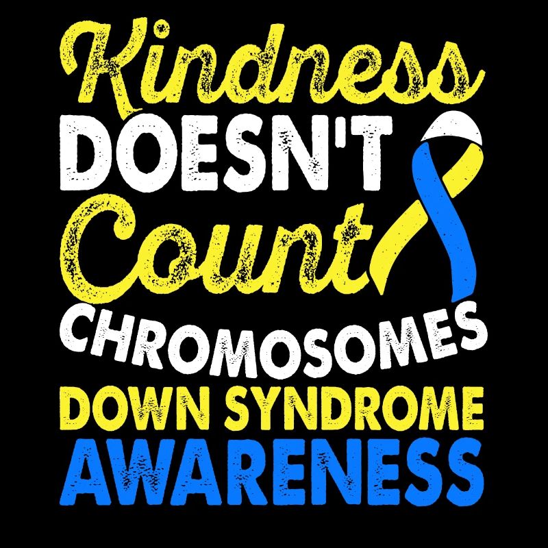 Chromosomen-down-syndrom-bewusstseinsmonat Gelbes