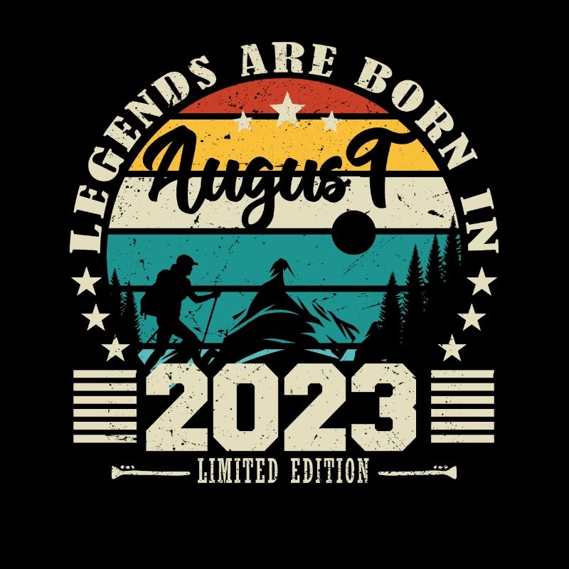 August 2023. Geburtstagsgeschenk August 2023. August