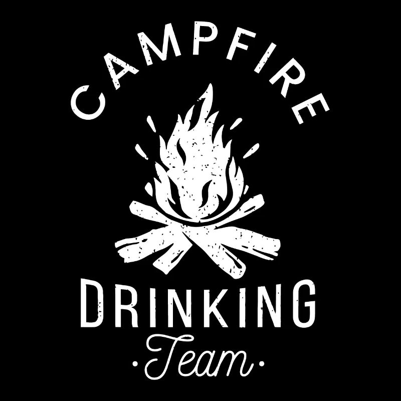 Équipe de buveurs de feu de camp Camp Lovers Scout Camper