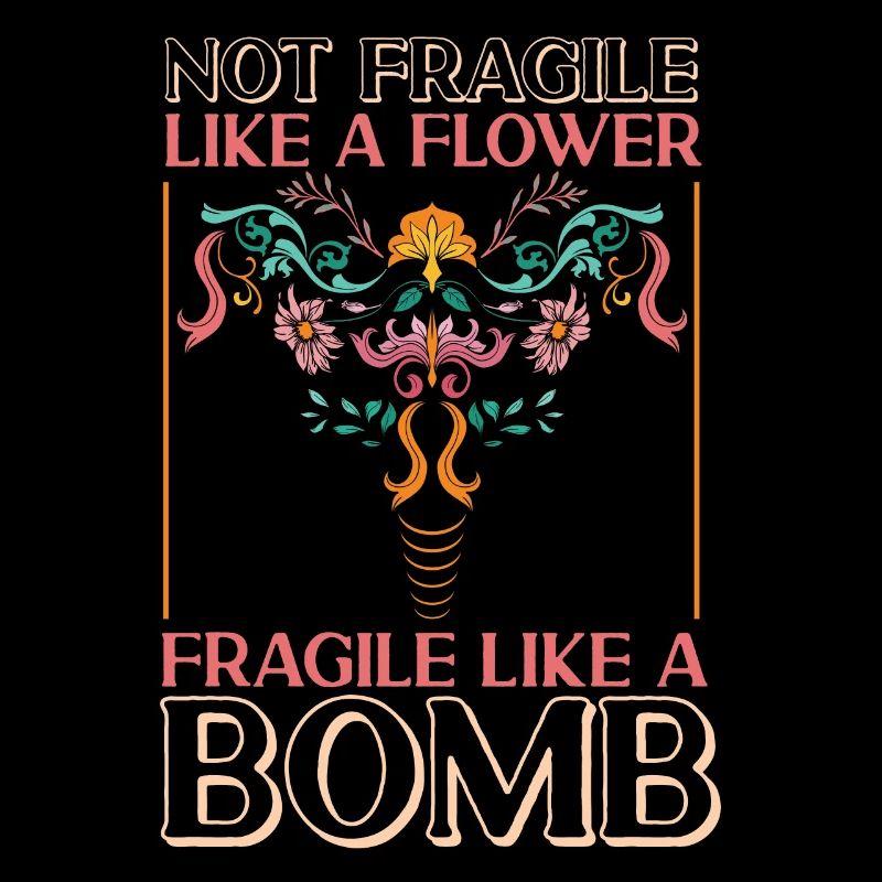 Féministe pas fragile comme une fleur