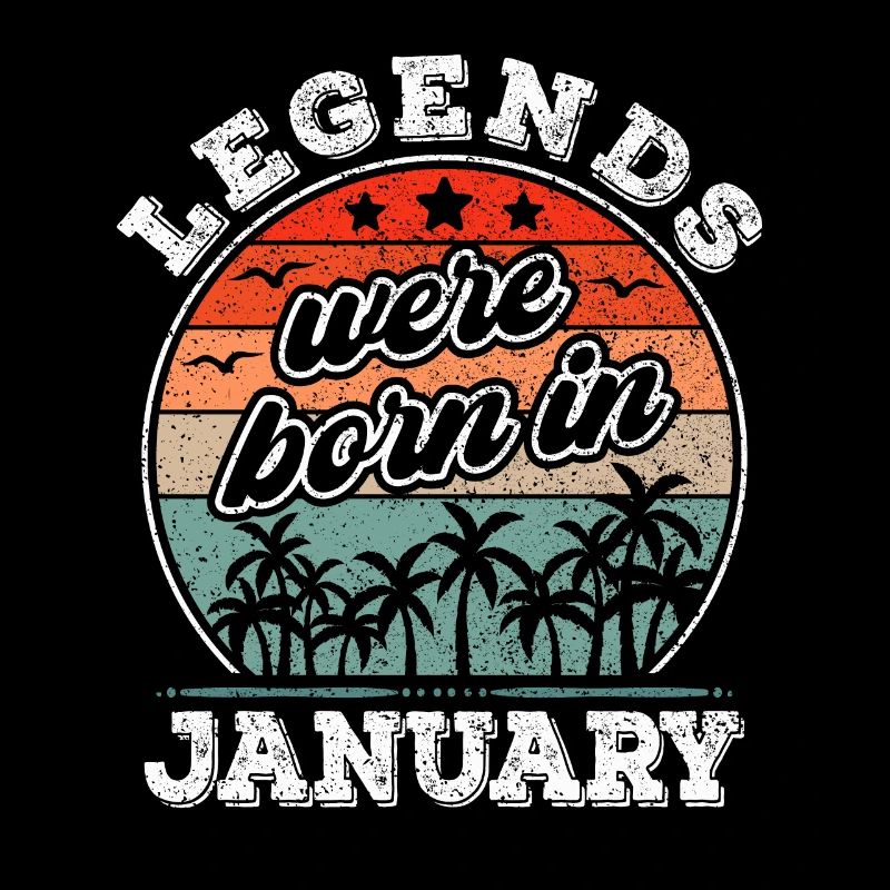 Janvier Anniversaire Janvier Born Legend Gift