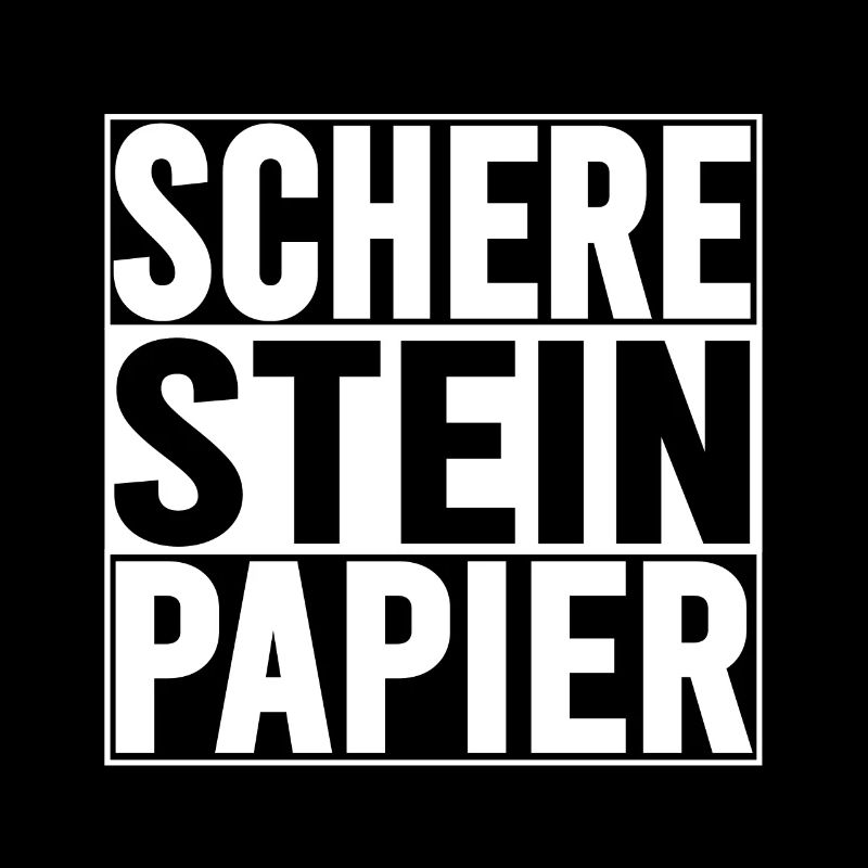 Schere Stein Papier Handspiel Design