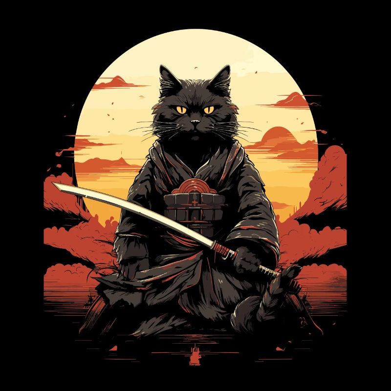 Ninja Cat Samurai Sword | Meow Warrior