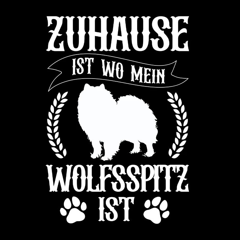 Wolfsspitz ist mein Zuhause Deutscher Spitz