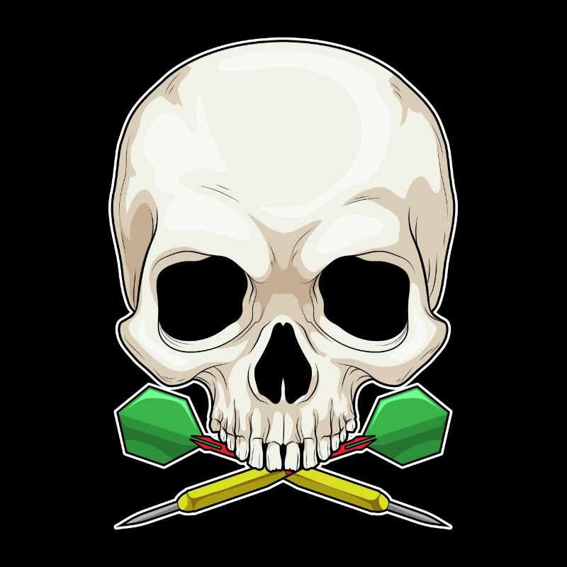 Fléchette tête de mort