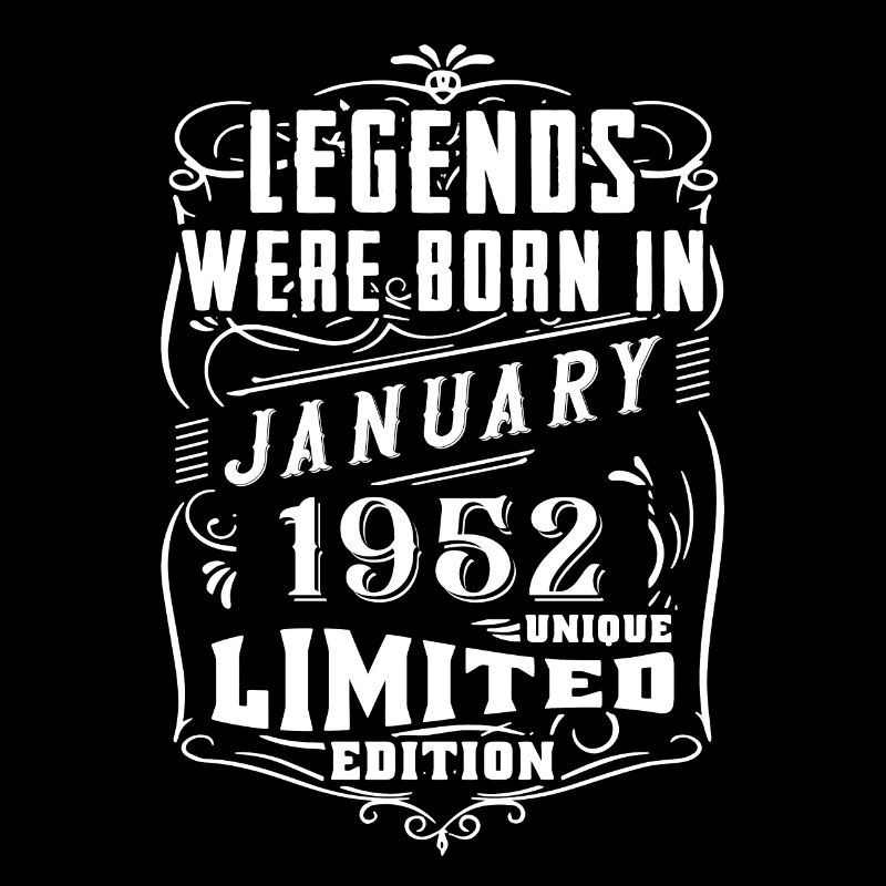 Anniversaire Janvier 1952 Année Edition Limitée
