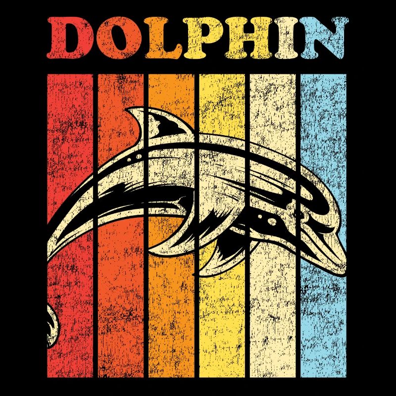Dolphin Retro Vintage Dolphin