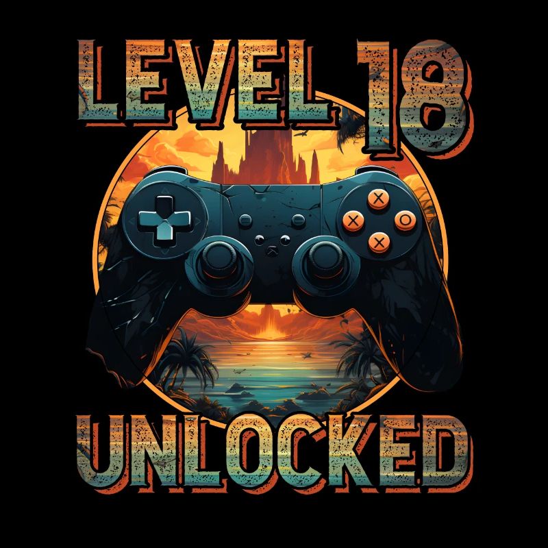 18. Geburtstag Gamer Nerd Controller Geschenkidee