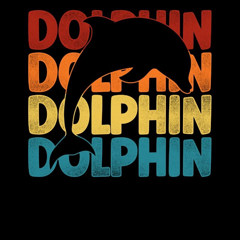 Dolphin Retro Vintage Dolphin