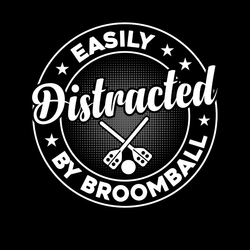 Playing Broomball Player - Easily Distracted By Br