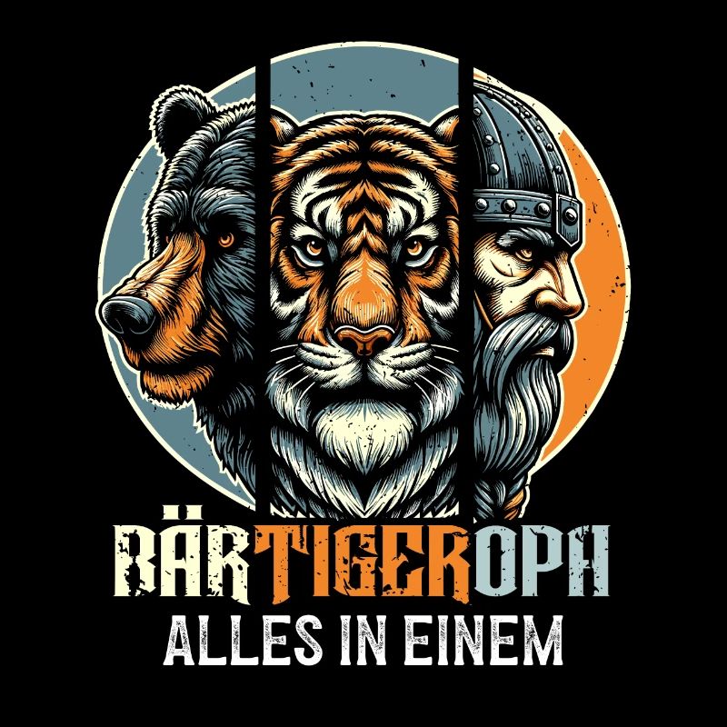 BärtigerOpa Bär Tiger Opa Geschenk Bart Bartträger