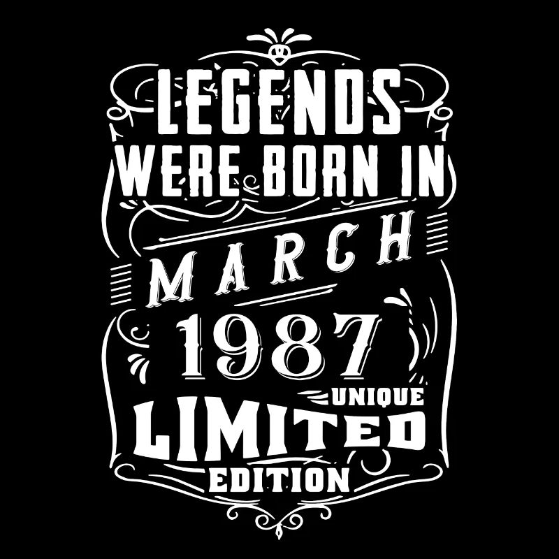 Anniversaire Mars 1987 Année Édition Limitée