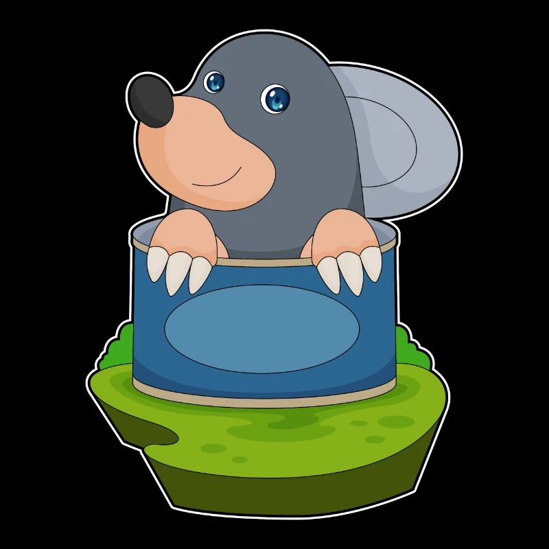 Maulwurf in einer Dose