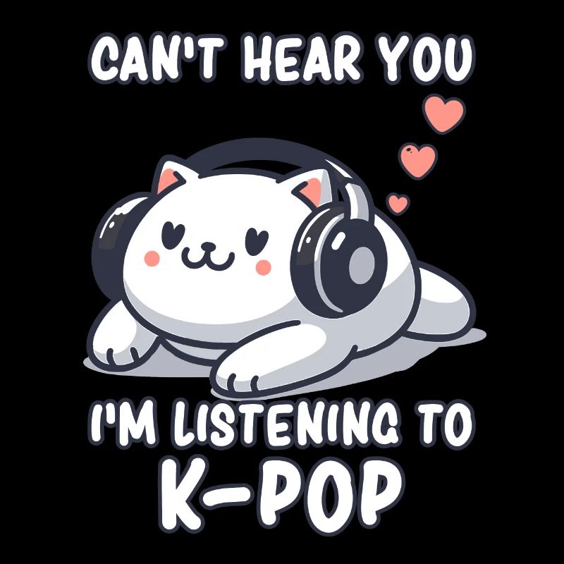K-Pop KPop Korean Music Cat