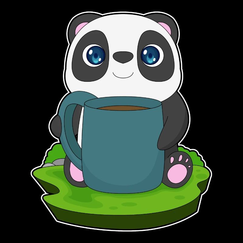 Panda Kaffee Becher