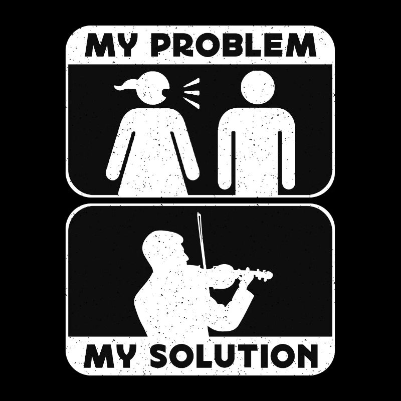 Violin Player My Problem My Solution Pictogram Dad