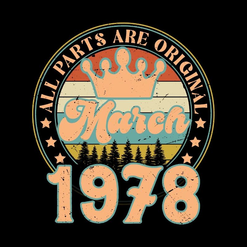 Mars 1978. Cadeau d’anniversaire mars 1978. March.