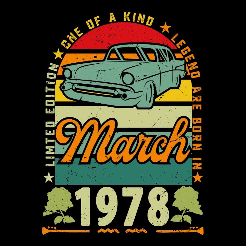 anniversaire mars 1978, Mars 1978, March 1978.