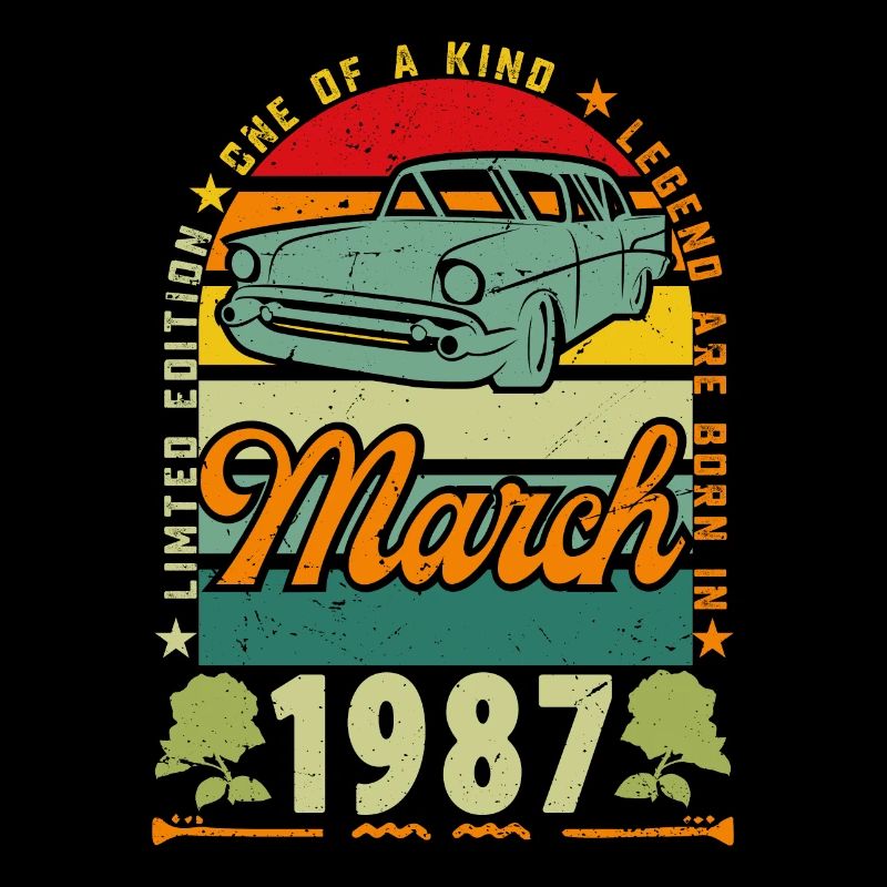 anniversaire mars 1987, Mars 1987, March 1987.