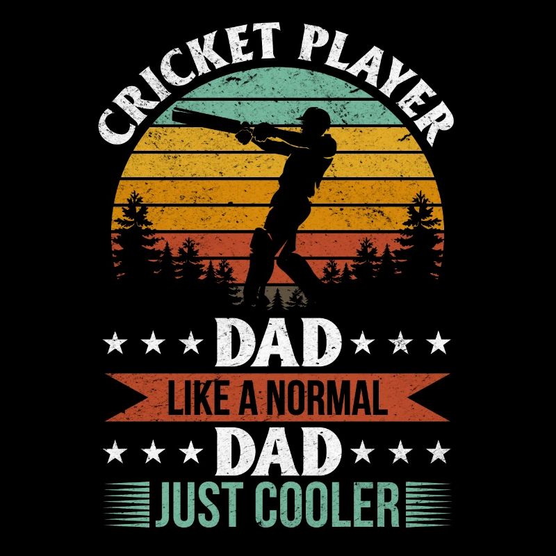 Papa joueur de cricket comme un papa normal juste plus cool