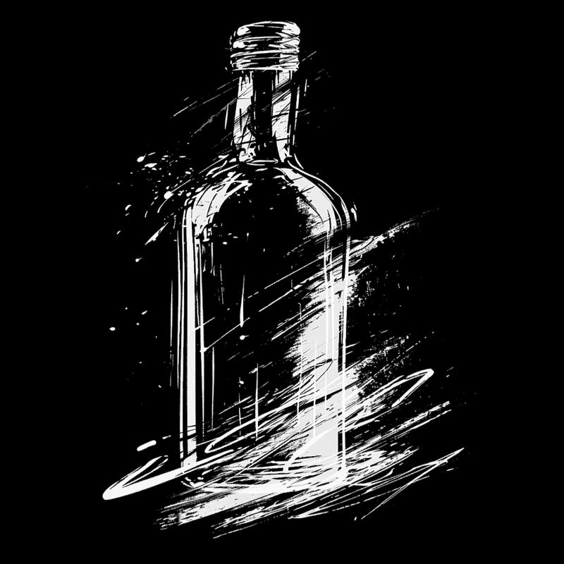 Bottle, Painting, Artwork, Drawing, Graphic Motif