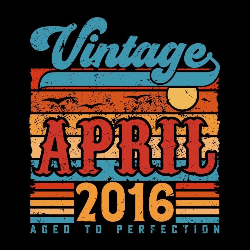 April 2016, April 2016 Vintage Jubiläumsgeschenk