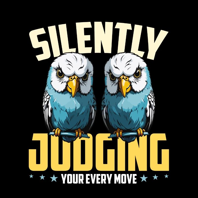 Budgie Silently Judging Your Every Parakeet Owner
