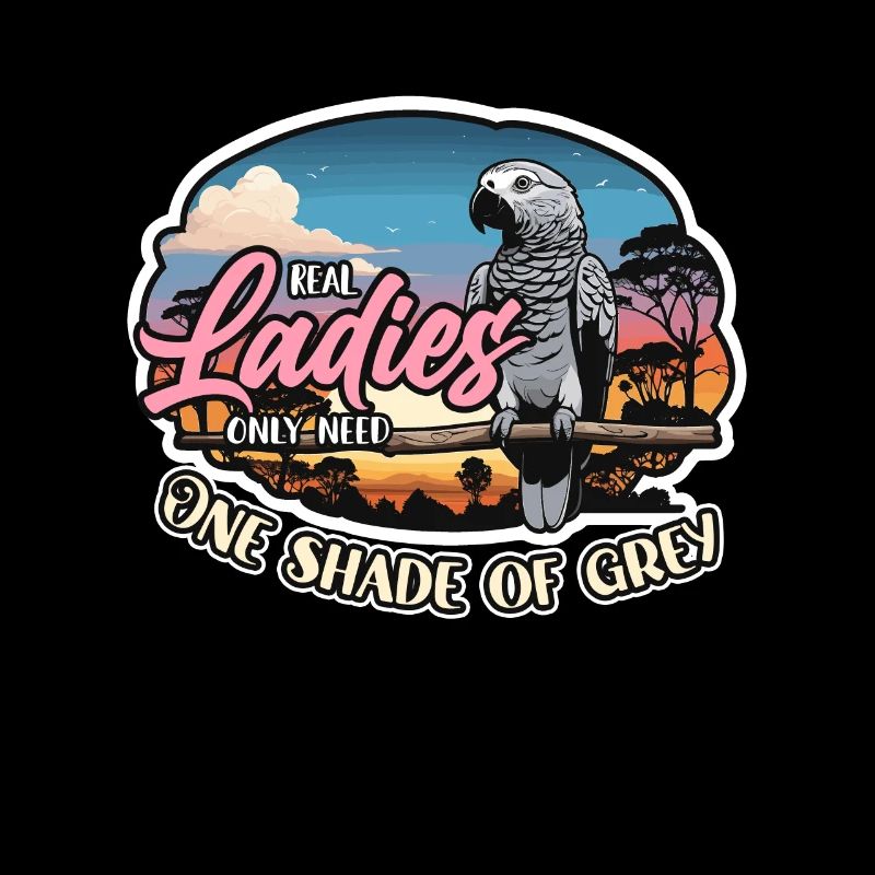 African Grey Real Ladies Only Need Ornithologist