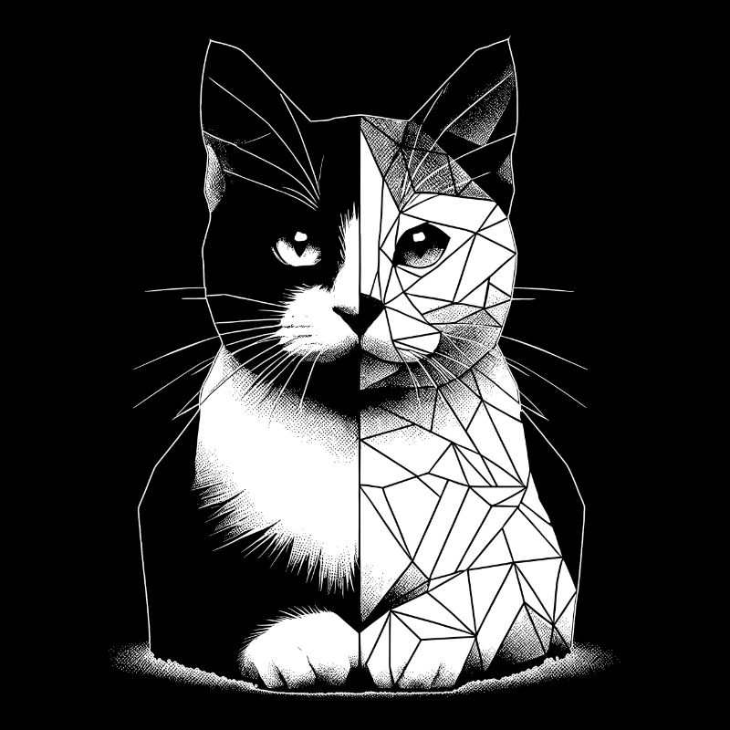 Geometric polygonal cat