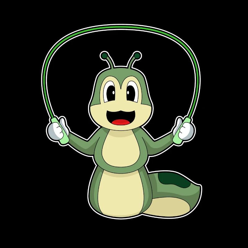 Raupe Seilspringen Springseil