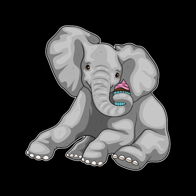 Elefant Cupcake