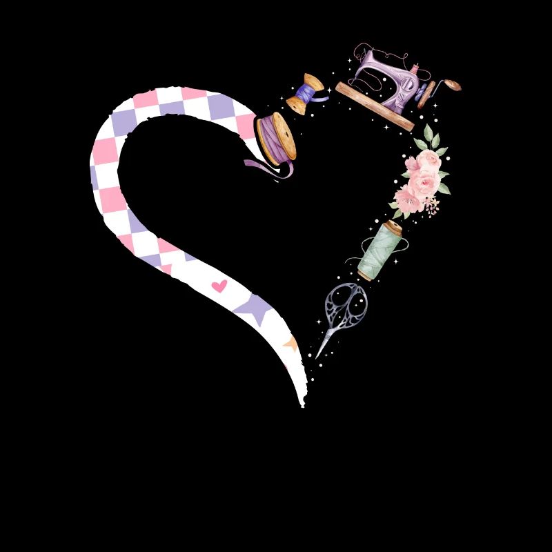 Sewing Machine Sewing Heart Sewing Lover