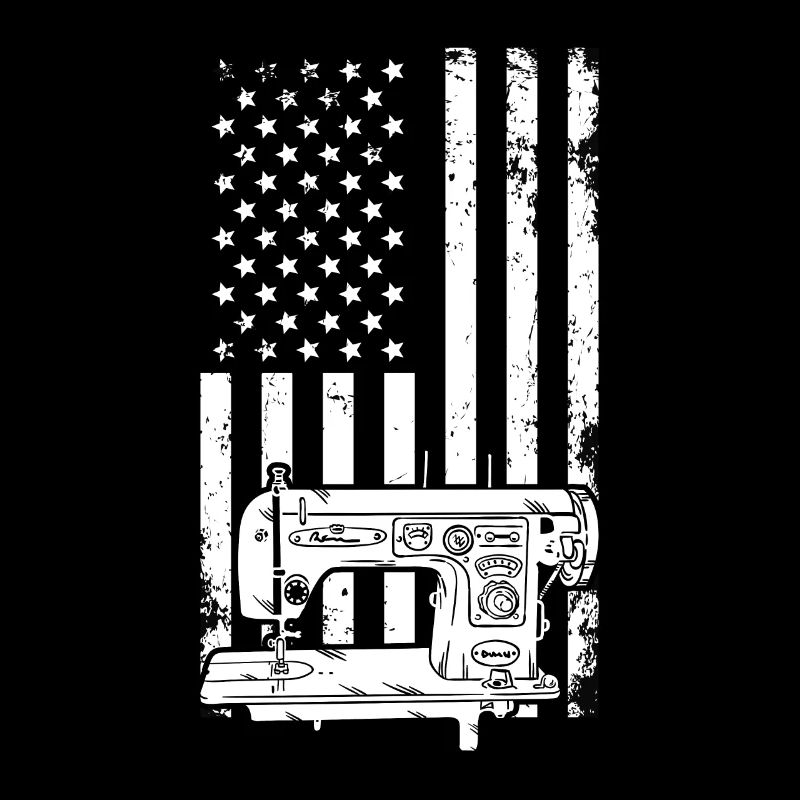 Sewing US flag Sewing Machine US Flag Sewing