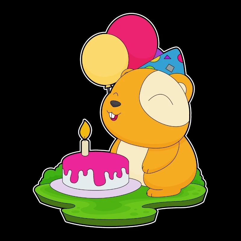 Gâteau d’anniversaire hamster