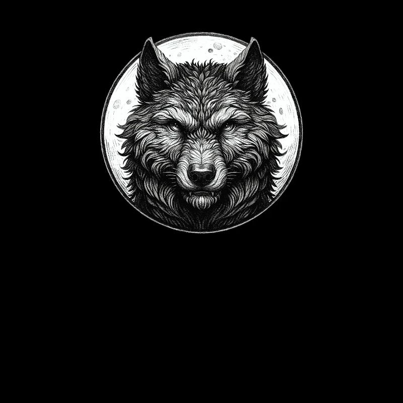 Portrait Visage De Loup