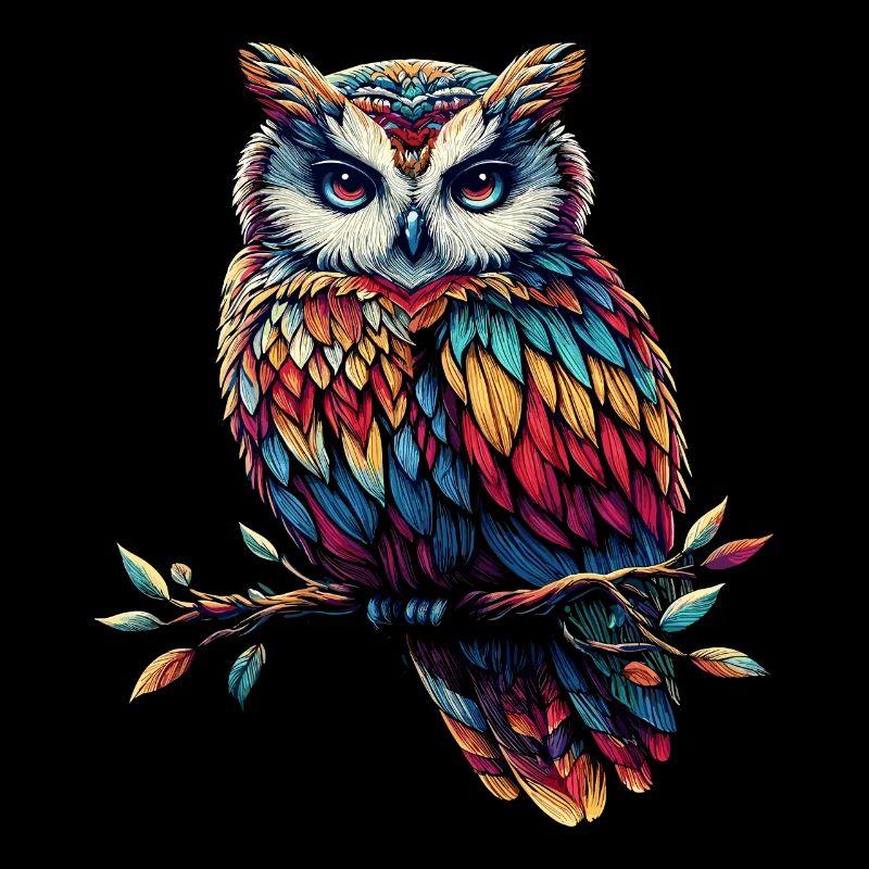 Eule Kunst Geschenk Geburtstag