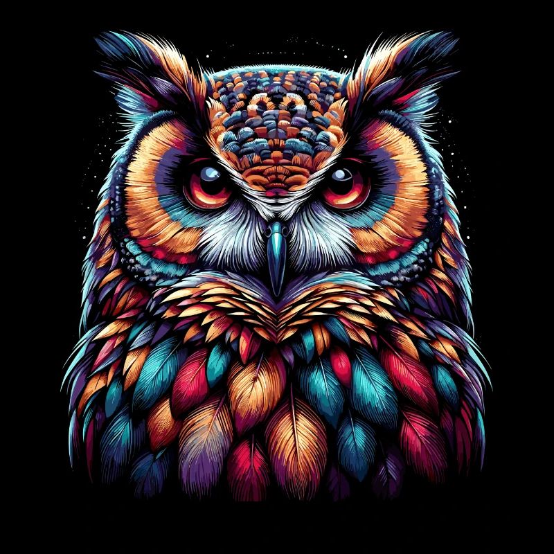 Eule Kunst Geschenk Geburtstag