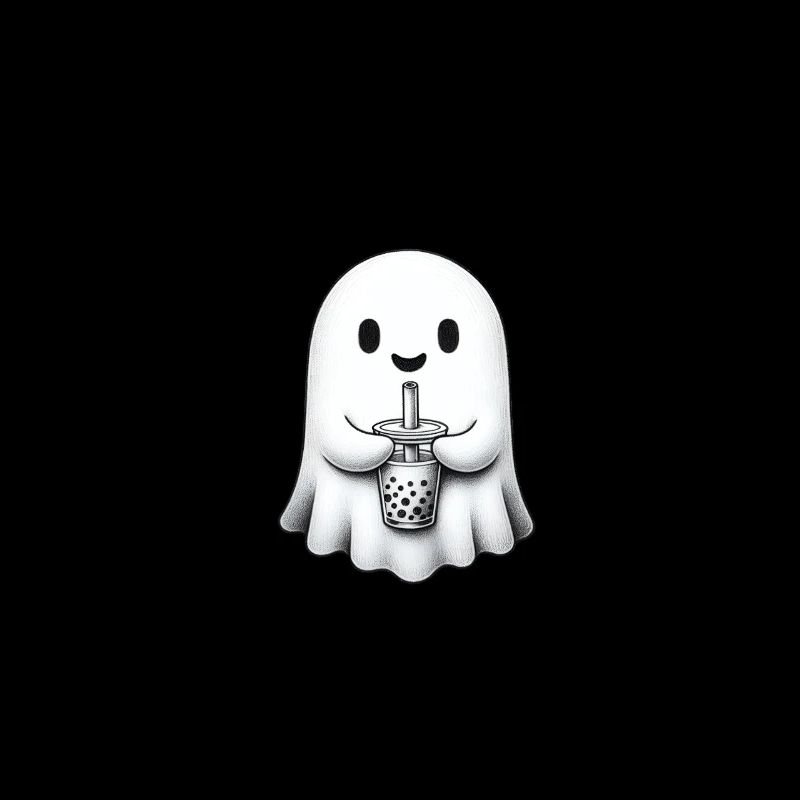 Cute Ghost Bubble Tea