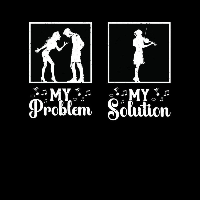 Fiddle Player My Problem My Solution Pictogram Mom