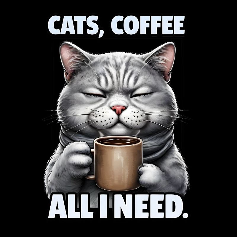 Funny Cat Art Cat Owner Cats Coffee